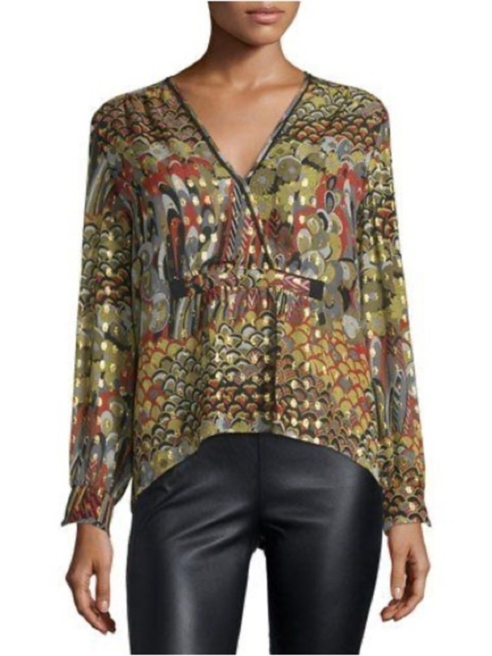Zadig & Voltaire Deluxe Toumi Sheer Blouse size XS